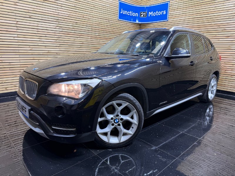 Black BMW X1 2.0 20i xLine SUV 5dr Petrol Auto xDrive Euro 6 s/s 184 ps